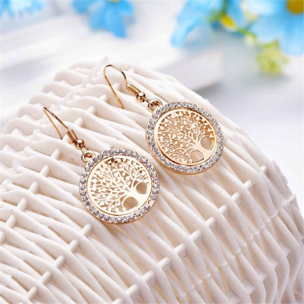 Charm Tree of Life Earrings! Brand New